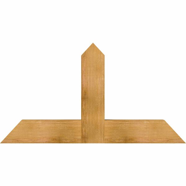 Ekena Millwork Portland Rough Sawn Timber Gable Bracket, Western Red Cedar, 48"W x 26"H x 4"D x 6"F, 13/12 Pitch GBW048X26X0406POR00RWR - main